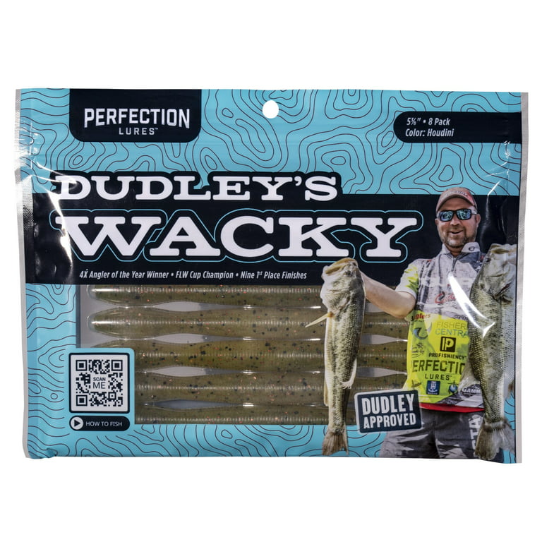 Perfection Lures Dudley's Wacky Worm 8 Pack 5-3/8in Houdini DDWACKYHOU