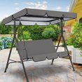 thumbnail image 1 of Patio Swing Canopy Cover Set,Summer Outdoor Swing Canopy Replacement Cover,Replacement Top Cover for Outdoor Garden Patio Yard Park Porch Seat(Not Including Chair) (Red), 1 of 6