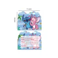 thumbnail image 3 of 10 tarjetas de invitación con temática de Disney Lilo & Stitch, minitarjetas de felicitación, tipo página única, suministros para eventos, fiestas de cumpleaños, envío gratis, 3 of 5