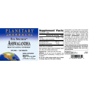 Planetary Herbals Full Spectrum Ashwagandha* 570mg - 120 Tablets