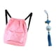 thumbnail image 1 of Mochila con cordón para playa, para natación, para artículos secos y húmedos, con bolsillo separado y borlas Rosado, 1 of 8