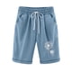 thumbnail image 1 of Pantalones Cortos Casuales de Cintura Elástica de Béisbol Impresos, Pantalones de Pijama con Cordón para el Hogar, la Playa, la Ropa de Dormir Y el Uso Diario, 1 of 2