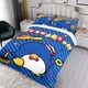 thumbnail image 3 of Tuxedo Sam Conjunto de sábanas temático, trío de piezas, cómodo y amigable con la piel, diseño único, regalo de decoración para el hogar para familiares, amigos y fans,173cm *218cm, 3 of 6