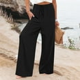 thumbnail image 2 of Zylarhe Women's Pants Women's Stretchy Comfortable Casual Pants High Waist Loose Fit Elastic Trousers for Daily Wear and Workout, 2 of 9