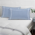 thumbnail image 4 of Pure Light Blue Pillow Covers King, Simple Solid Color Soft Brushed Microfiber Breathable Throw Pillow Covers, Decorative Pillowcase with Zipper for Couch Sofa Bedroom Living Room 20"x36", 4 of 9