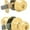 Polished Brass, variant on Kwikset 690 Polo Entry Knob and Single Cylinder Deadbolt Combo Pack in Venetian Bronze