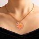 thumbnail image 4 of Collar con colgante de flores secas, collar de girasol de resina para mujeres y niñas, 4 of 6