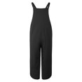 thumbnail image 4 of Women Jumpsuit with Pockets Sleeveless Wide Legs Plus Size Overalls, 4 of 8