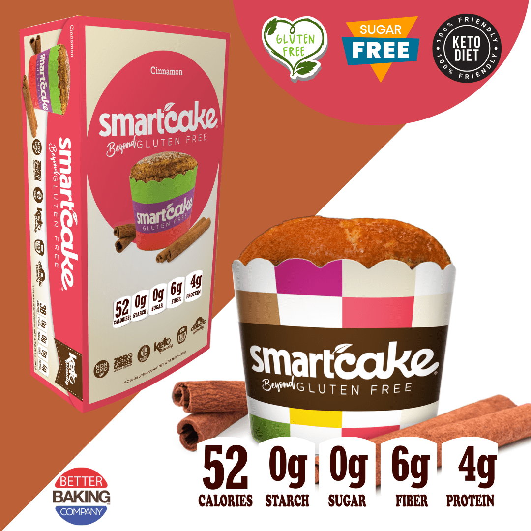 SmartCake 38-Calorie Cinnamon | 8-pack