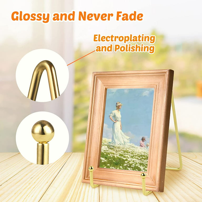 2pcs Picture Holder Stand For Display Decorative Metal Easel Wire Holder