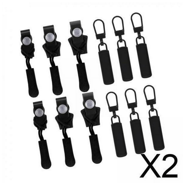 Kit de reparación de cremalleras,Kit de reparación de cremalleras de metal Extractor de cremalleras de mochila,Repuesto universal de reparación instantánea de cremalleras,Tirador de
