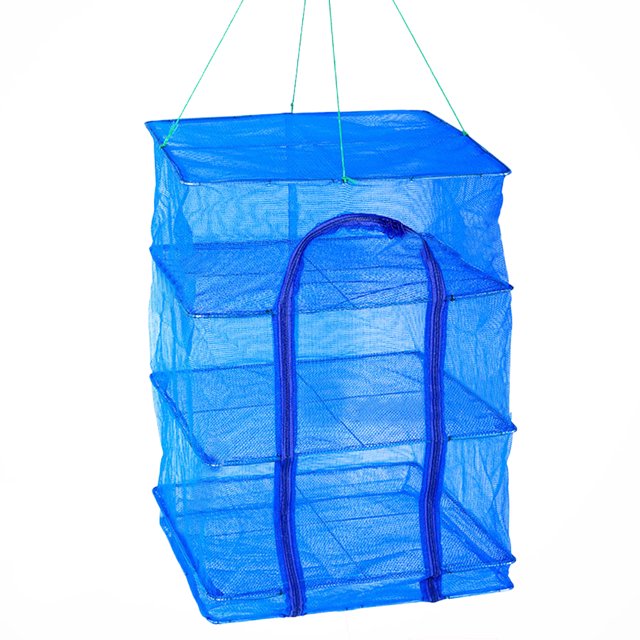 Red de secado plegable de 3 capas para colgar platos de pescado y verduras, estante secador de malla Likrtyny Deportes al aire libre Salida diaria Juego de fiesta