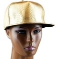 thumbnail image 2 of Unisex Button Back Cap, Adjustable Hip Hop Flat Brim Baseball Cap golden, 2 of 5