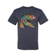 thumbnail image 3 of Dean Russo Raptor Animal Lover Men's Graphic T-Shirt, Vintage Heather Navy, XX-Large, 3 of 6