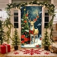 thumbnail image 3 of Cheapark 35X72 Inch Christmas Door Cover Curtain - Lightweight Reusable Polyester, Festive Door Wall Decor for Indoor Outdoor Christmas New Year Winter Festival Party, 3 of 6