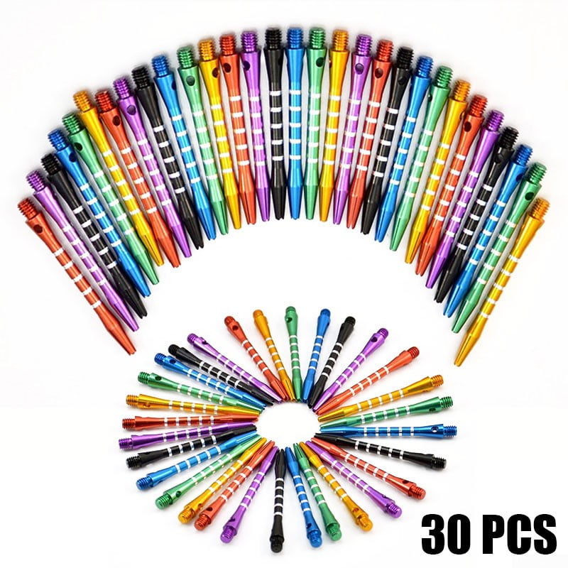 6 x Aluminum Darts 2ba Shafts Colors Medium Harrows Dart Throwing Stems 