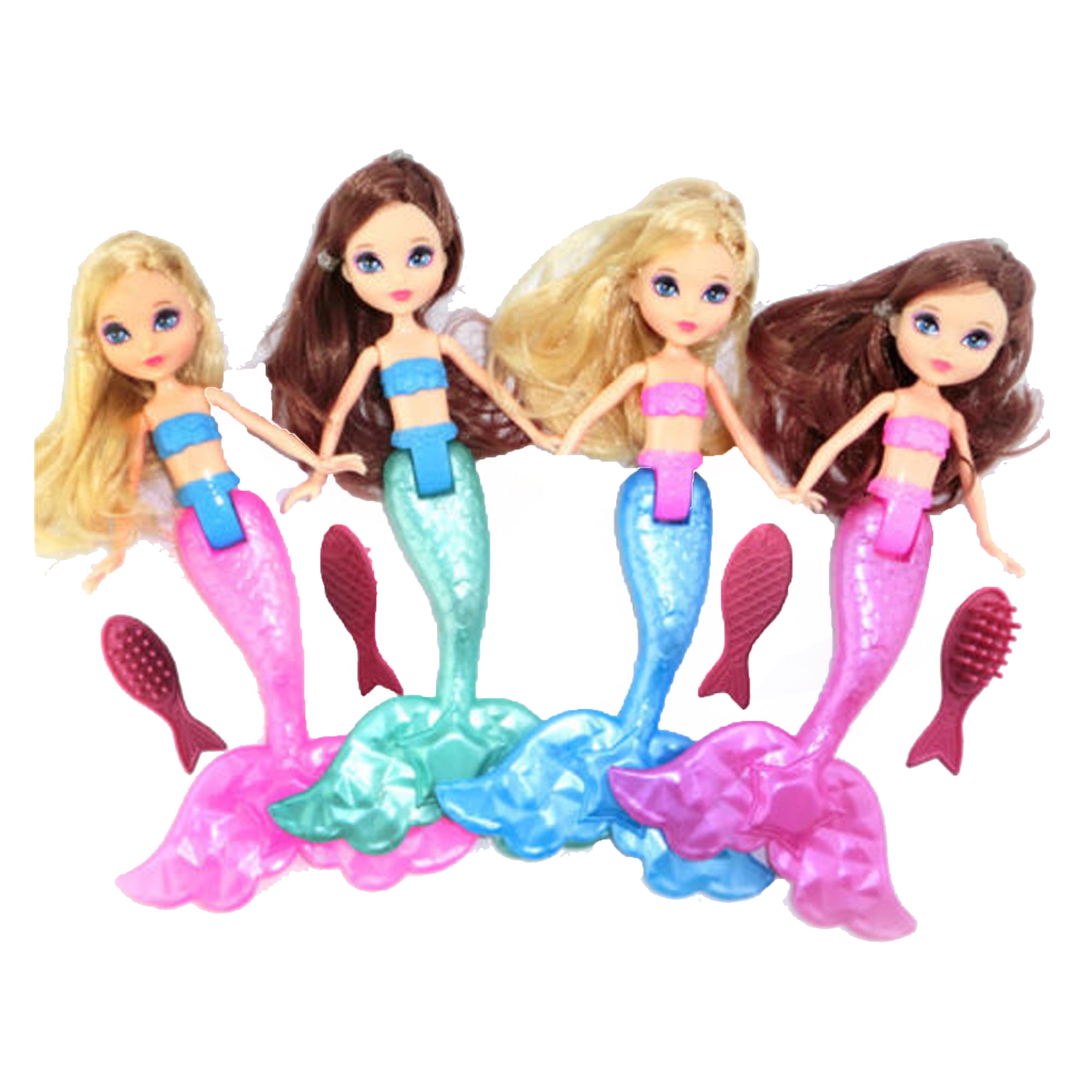 LED Swimming Toy Luminous Mermaid Doll Shower Fun Waterproof Bath Toy Kid Gift 