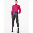 thumbnail image 2 of Scoop Women's Ribbed Oversized Turtleneck Sweater with Long Sleeves, Sizes XS-XXL, 2 of 5