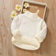 thumbnail image 2 of Suéter Para Niños Otoño Invierno Niños Jersey De Cuello Redondo Suéter Grueso De Felpa Blanco Odeerbi  LM103-2907, 2 of 4