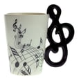 thumbnail image 1 of Taza con mango de guitarra HappyWare Nota Musical, 1 of 3