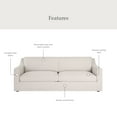 thumbnail image 2 of My Texas House Briar 2 Accent Chairs & 1 Sofa, Bundle Cream Linen, 2 of 8