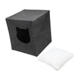 thumbnail image 3 of Cama cubo cueva de fieltro Yuyangstore para interior perrera plegable nido para gato escondite para Chihuahua gatito cachorro Pomerania, 3 of 8