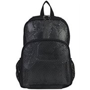 Eastsport Mesh Backpack With Adjustable Padded Shoulder Straps, Black