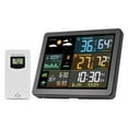 thumbnail image 1 of Mistaha Wireless Weather Station with Color Screen, Indoor/Outdoor Thermometer, Humidity Monitor, and RF Forecast Alarm Clock - Battery or USB Powered - 3566M, 1 of 6