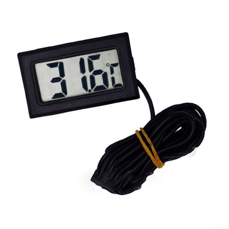 Digital LCD Thermometer Temperature Meter Gauge with Waterproof Sensor Probe