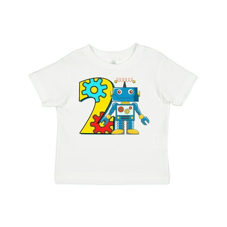 

Inktastic 2nd Birthday Robot Gift Toddler Boy or Toddler Girl T-Shirt