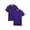 Purple, variant on Wonder Nation Toddler Girls School Uniform Short Sleeve Interlock Polo Shirt, 2-Pack