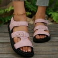 thumbnail image 3 of Dakaela Womens Flat Sandals Ankle Strap Sport Water Walking Sandal Platform Summer Beach Shoes, 3 of 8