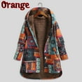 thumbnail image 4 of Women Solid Color Coat Warm Winter Overcoat Fluffy Jacket Button Down Overcoat Long Sleeve Cardigan Windproof Outer Coat, 4 of 6