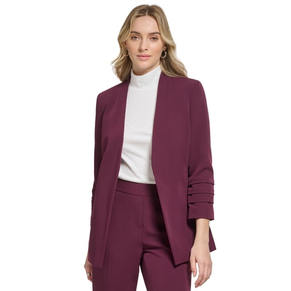 Women's X-Fit Open Front 3/4 Sleeve Blazer Port 4