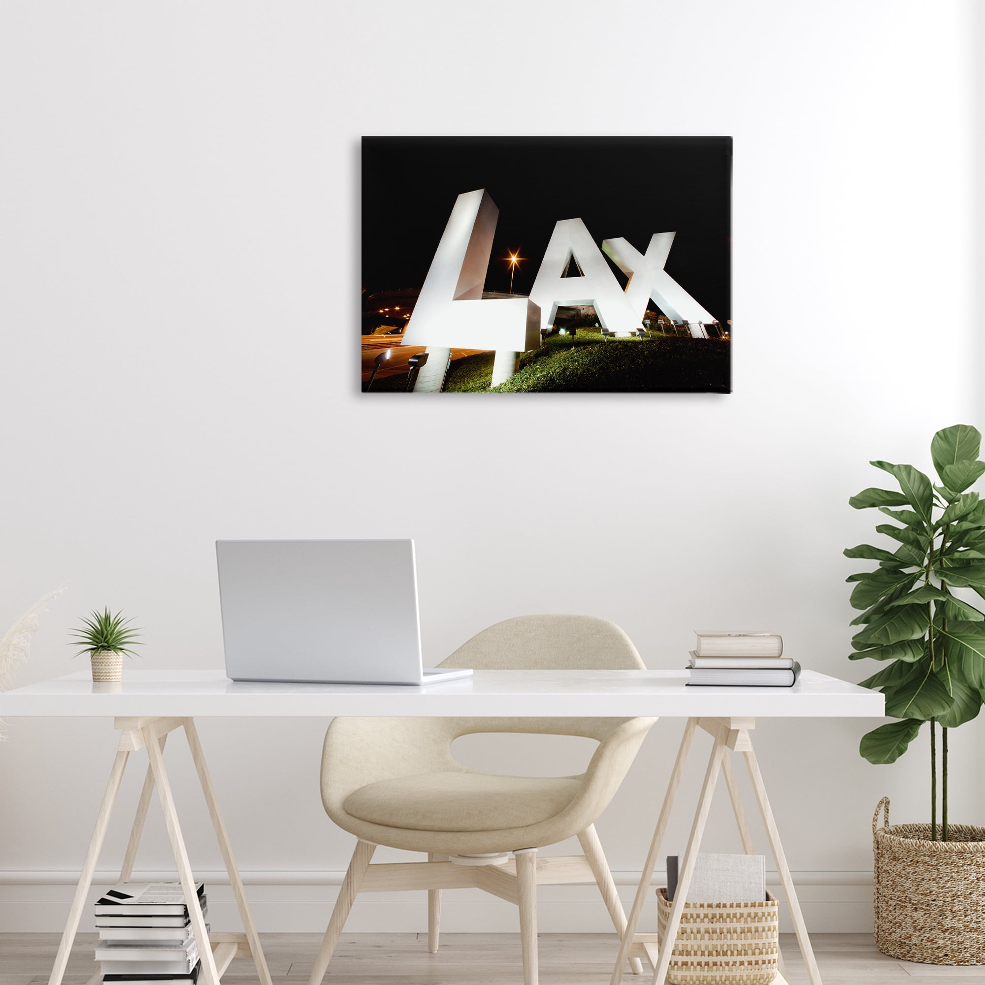 Stupell Industries LA Airport Structure Canvas Wall Art, design by Scott Stulberg