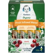 Gerber Organic Cherry Fruit Infused Water 4-3.5 fl. oz. Pouches