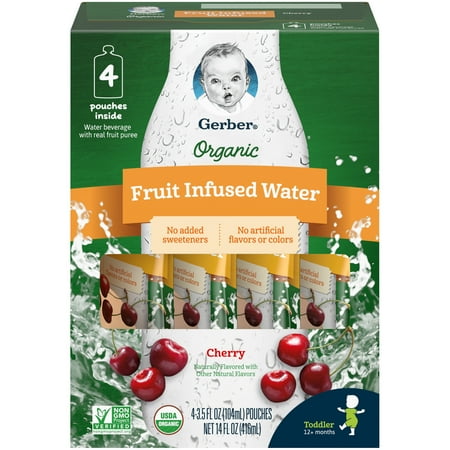 Gerber Organic Cherry Fruit Infused Water 3.5 fl. oz.