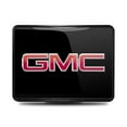 thumbnail image 2 of GMC Logo UV Graphic Black Metal Face-Plate on ABS Plastic 2 inch Tow Hitch Cover, 2 of 7