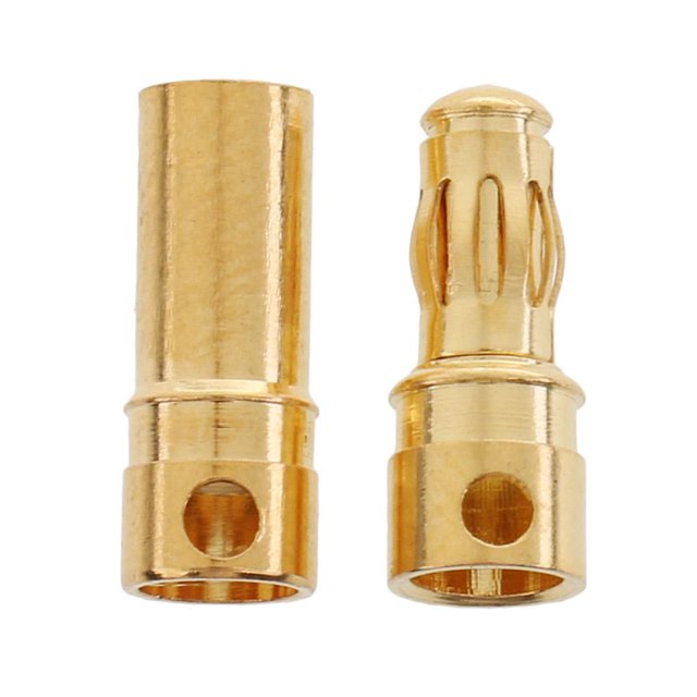 Conector dorado Zulema 3,5 mm 10 piezas