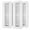 White-4Pack-2x12, variant on Floor Register 4x14 6 Pack Vent Covers For Home Heavy Duty Steel Walkable Vents Air Sidewall And