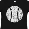 thumbnail image 4 of Inktastic Distressed Baseball in White Boys or Girls Toddler T-Shirt, 4 of 5