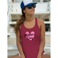 thumbnail image 2 of Mothers Day Bold Brush Art Racerback Tank Women - Women Racer Back, Cardinal Red, Xtra Large, 2 of 4