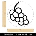 thumbnail image 2 of Grapes Outline Doodle Self-Inking Rubber Stamp Ink Stamper - Red Ink - Medium 1 Inch, 2 of 7