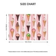 thumbnail image 4 of Placemats Set Of 4 / 6, Summer Ice Cream Pink Placemats For Dining Table Indoor/Outdoors Heat Resistant Washable Placemats 18" X 12", 4 of 8