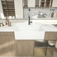thumbnail image 2 of Logmey 30"Lx18"W Rectangular Farmhouse Ceramic Kitchen Sink Single Bowl in White, 2 of 8
