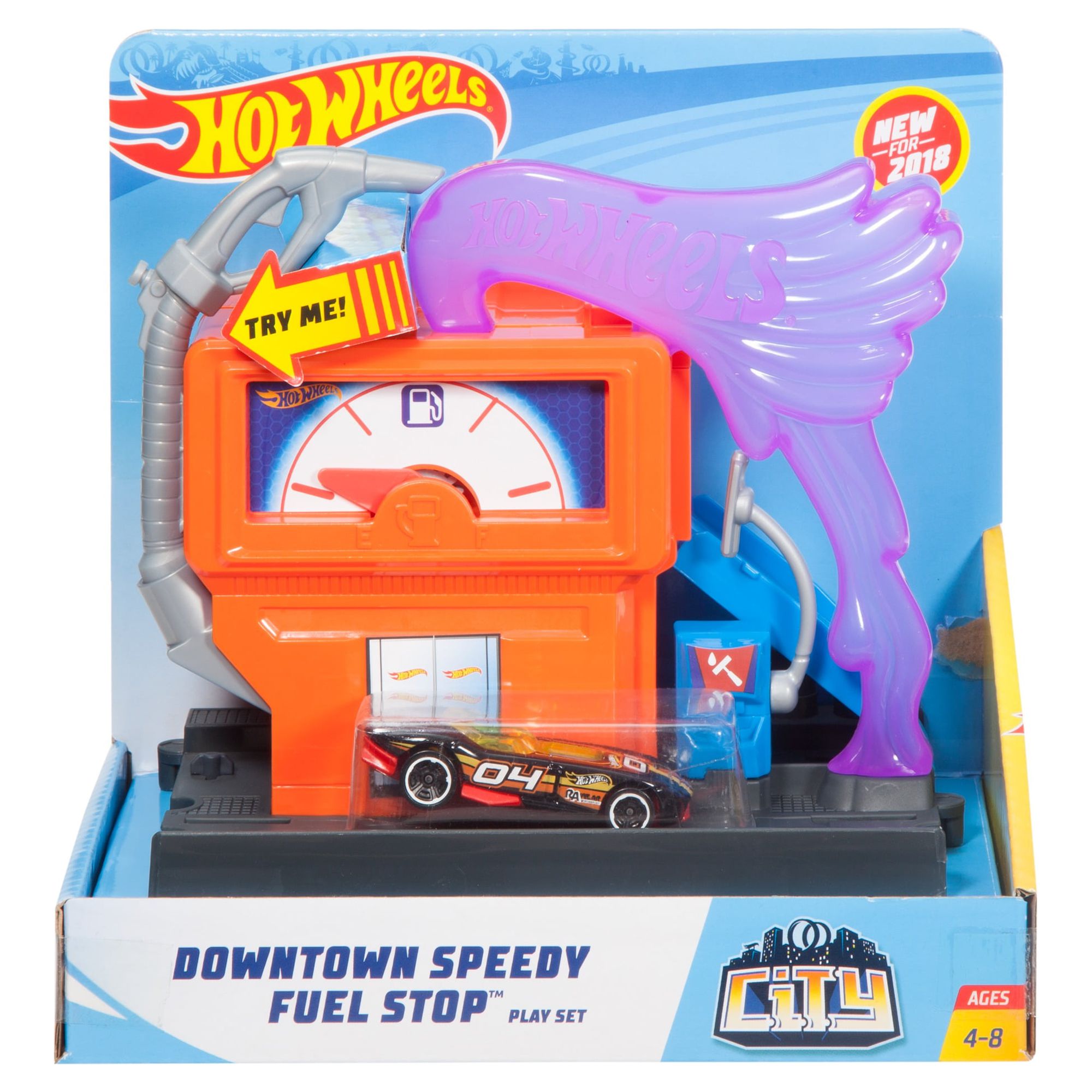 Hot Wheels City Downtown Super Fuel Stop Play Set - image 3 of 5