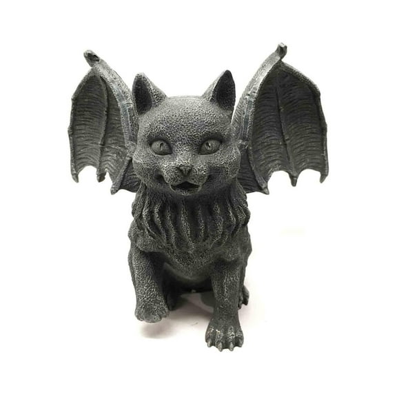 Pacific Trading Cat Gargoyle Candle Holder Home Decor Statue Made of Polyresin