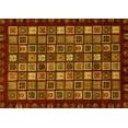 thumbnail image 1 of Ahgly Company Indoor Rectangle Abstract Yellow Modern Area Rugs, 5' x 8', 1 of 4