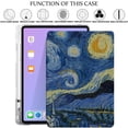 thumbnail image 4 of iPad Air 6 2024 11" Air 5 2022 Air 4 2020 10.9" [ Air 4th Air 5th 6th 11th ] A2316 A2324 A2325 A2072 A2588 Smart Printed Pencil Holder Transparent Soft TPU Cover - Starry Night, 4 of 7