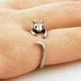 thumbnail image 1 of Fiudx Anillo de Ratoncito, Banda de Aleación Ajustable, Galvanizado Duradero, Elegante Idea de Regalo, Perfecto para Fiestas, Apto para Todas Las Edades, Protegido de Sustancias Ácidas., 1 of 4